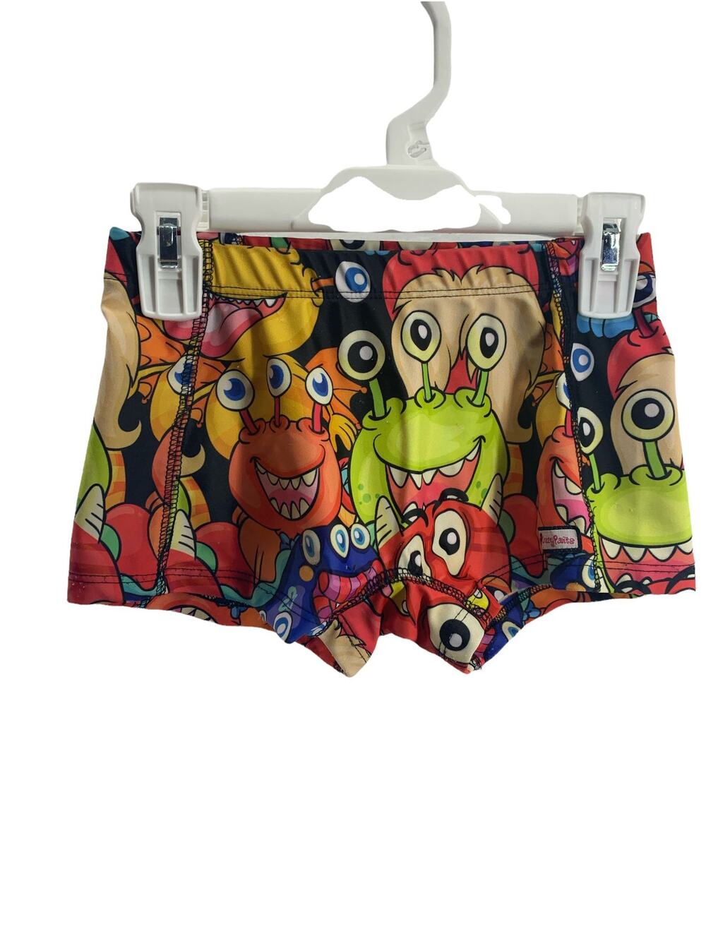 Unbranded Girls' Cartoon Monster Print Athletic Shorts Youth Size Medium